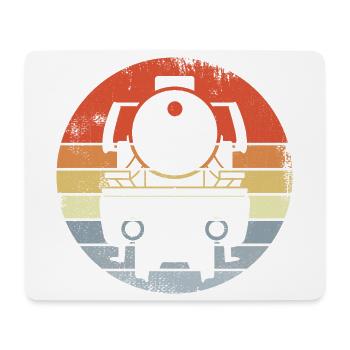 Vintage Lokomotive - Mousepad (Querformat) - Weiß - Vorne