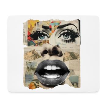 Photo collage - Mouse Pad (horizontal) - white - Front