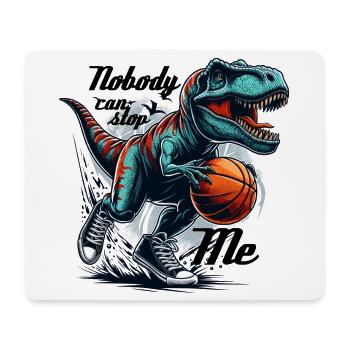 Basketball T-Rex Gift - Mouse Pad (horizontal) - white - Front