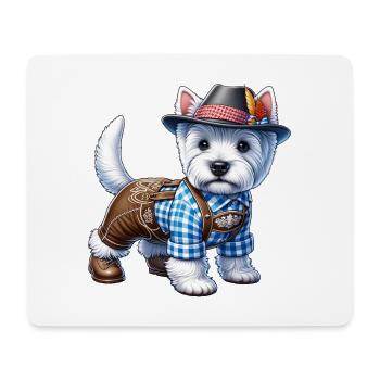 West Highland White Terrier Dog Bavaria - Mouse Pad (horizontal) - white - Front