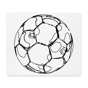 Soccer Sketch - Mouse Pad (horizontal) - white - Front