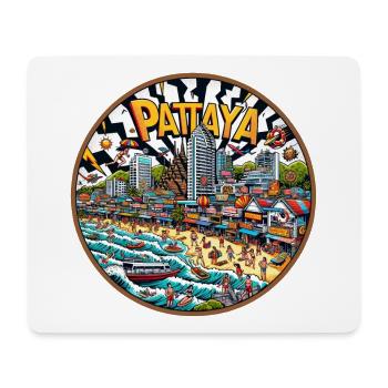 Pattaya Thailand City Design - Mouse Pad (horizontal) - white - Front