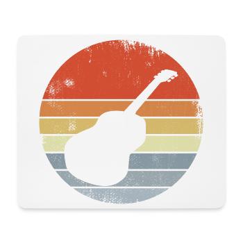 Guitar Drawing Vintage Look - Mouse Pad (horizontal) - white - Front