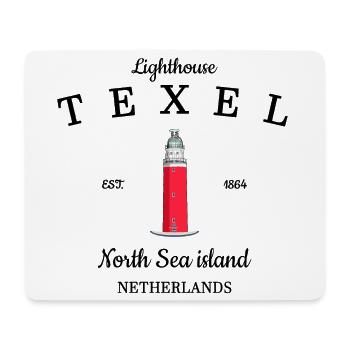 Texel, île de la mer du Nord aux Pays-Bas Dessin - Tapis de souris (format paysage) - blanc - Devant