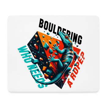 Bouldern Gecko Seil? Geschenk - Mousepad (Querformat) - Weiß - Vorne