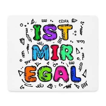 I don't care chill statement indifferent - Mouse Pad (horizontal) - white - Front