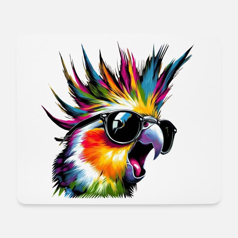 Crazy Nymph (01) - Mouse Pad (horizontal) - white