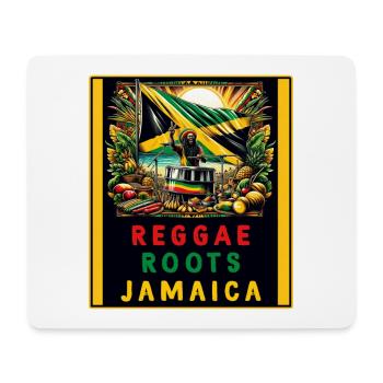 Reggae roots Jamaïque - Tapis de souris (format paysage) - blanc - Devant