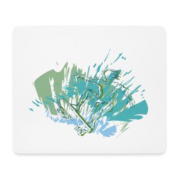 RIKEL'S: Dein Style für die Halfpipe - Mousepad (Querformat) - Weiß - Vorne