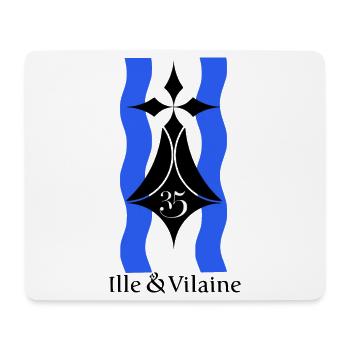 Ille et vilaine - Mouse Pad (horizontal) - white - Front