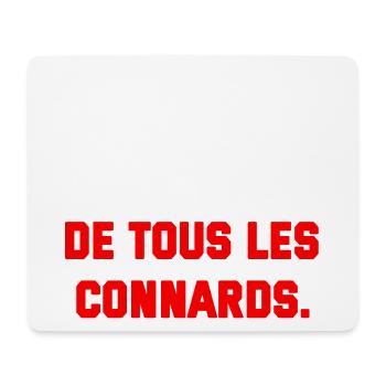 T SHIRT HUMOUR PLUS SYMPA DE TOUS LES CONNARDS  - Tapis de souris (format paysage) - blanc - Devant