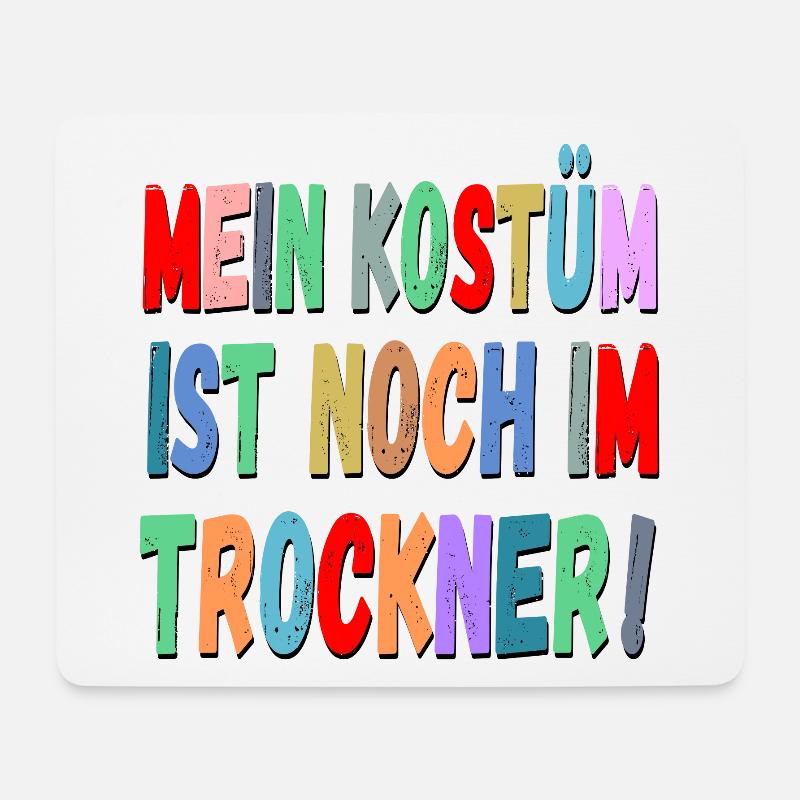 Karneval Fasching Rosenmontag Sprüche - Mousepad (Querformat) - Weiß