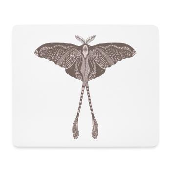 Chinesische Mondmotte - Luna Moon Moth - Mousepad (Querformat) - Weiß - Vorne