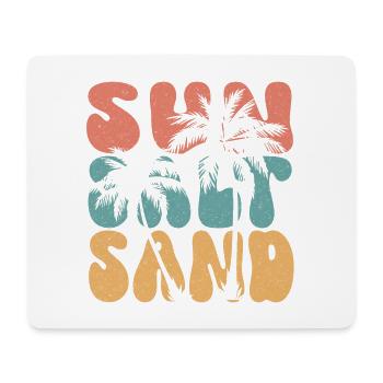 Sommer - Sonne, Salz und Sand - Mousepad (Querformat) - Weiß - Vorne