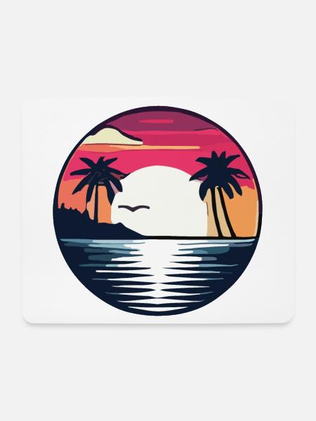 Sommerzeit - Mousepad (Querformat) - Weiß