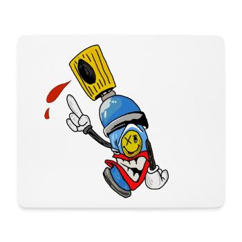 Sprühdose Graffiti Kumpel - Mousepad (Querformat) - Weiß - Vorne