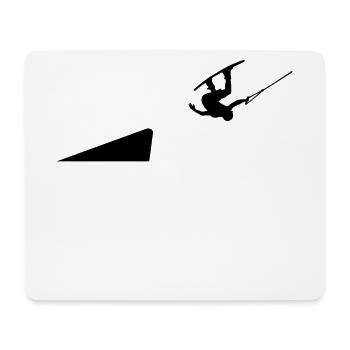 Stunt Surfing Wave Surf Bed Wakeboard Surfing - Mouse Pad (horizontal) - white - Front