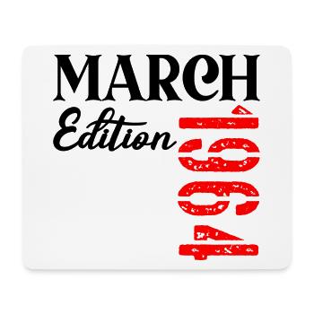 Geburtstag März 1964 – 63. Jahrestag - Mousepad (Querformat) - Weiß - Vorne