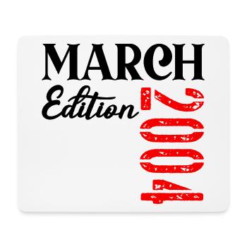Birthday March 2004 - 23rd birthday - Mouse Pad (horizontal) - white - Front