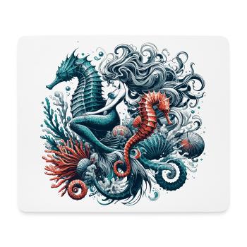 Mermaid Mermaid Seahorse Gift - Mouse Pad (horizontal) - white - Front