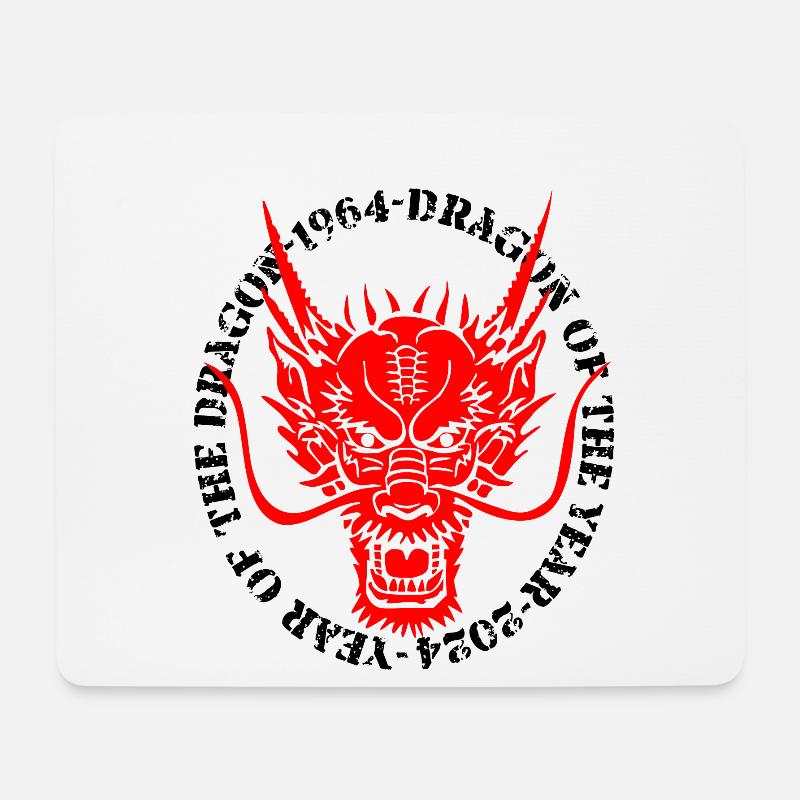 Red Dragon 1964-2024 - Mousepad (Querformat) - Weiß