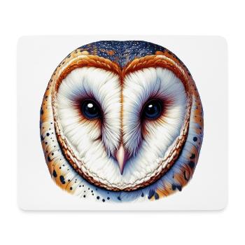 Barn Owl - Mouse Pad (horizontal) - white - Front