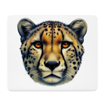 Gepard - Mousepad (Querformat) - Weiß - Vorne