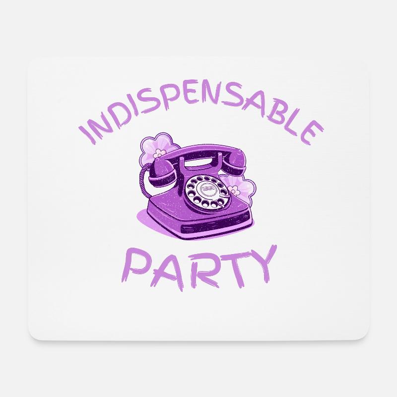 blah blah blah party essential - Mouse Pad (horizontal) - white