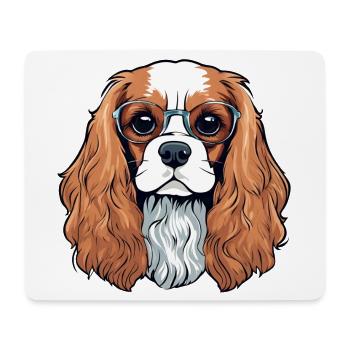 Cavalier King Charles, Dog, Cute Dog - Mouse Pad (horizontal) - white - Front