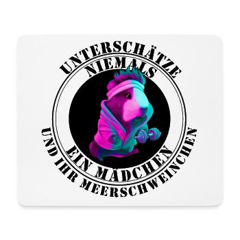 Guinea Pig Graphic Meerschweinchen - Mousepad (Querformat) - Weiß - Vorne