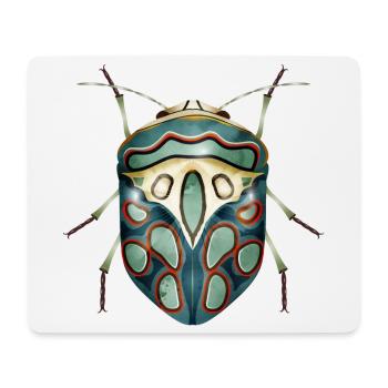 Sphaerocoris annulus fascinating creepy crawly - Mouse Pad (horizontal) - white - Front