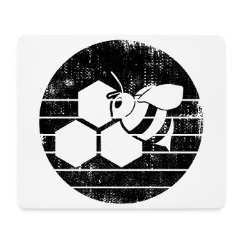 Abeille - Tapis de souris (format paysage) - blanc - Devant