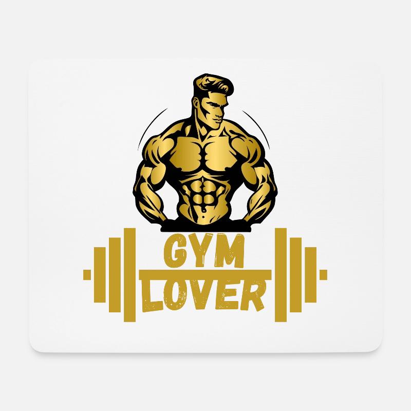 Gymlover - Mousepad (Querformat) - Weiß