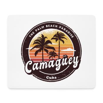 Design de coucher de soleil à Camagüey à Cuba - Tapis de souris (format paysage) - blanc - Devant