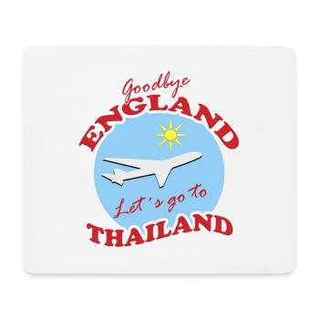 Thailand Travel Farewell Airplane Design - Mouse Pad (horizontal) - white - Front