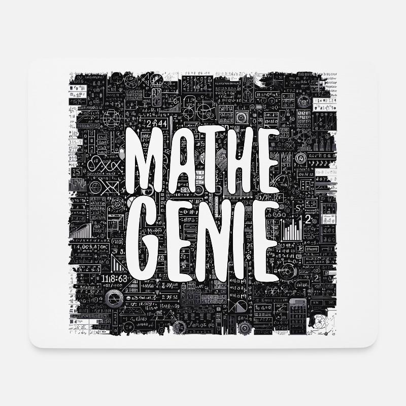Mathe-Genie Mathematik Genie Mathe Geschenk - Mousepad (Querformat) - Weiß