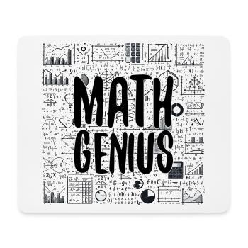 Mathe-Genie Mathematik Genie Mathe Geschenk - Mousepad (Querformat) - Weiß - Vorne