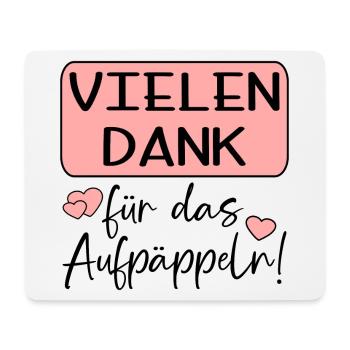 GUTE BESSERUNG - AUFPÄPPELN - Mousepad (Querformat) - Weiß - Vorne