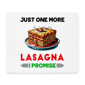 Encore une lasagne, je te le promets - Tapis de souris (format paysage) - blanc - Devant