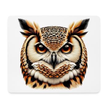 Owl - Mouse Pad (horizontal) - white - Front