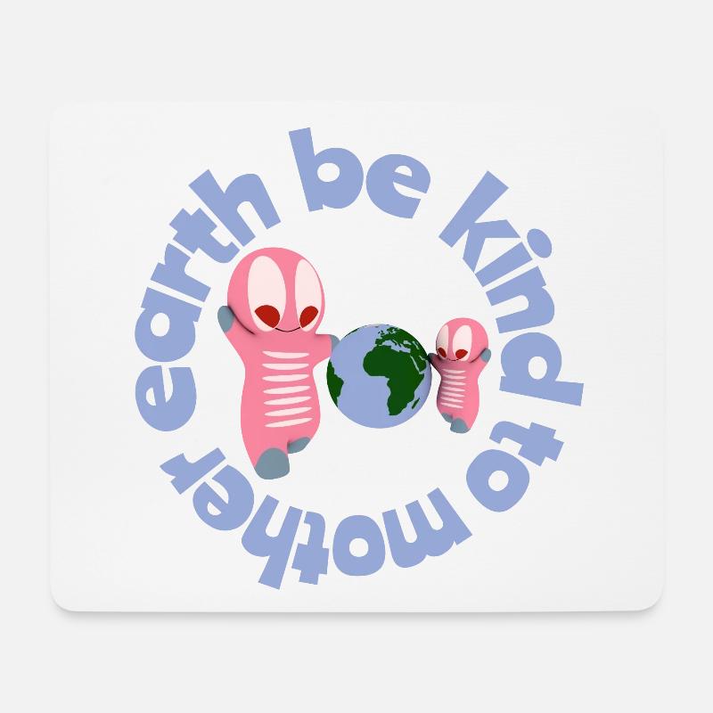 Cute kawaii figures - Mouse Pad (horizontal) - white