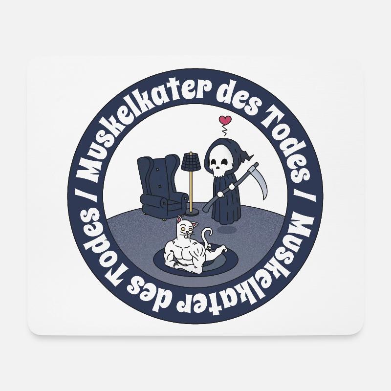 Muskelkater des Todes - Mousepad (Querformat) - Weiß