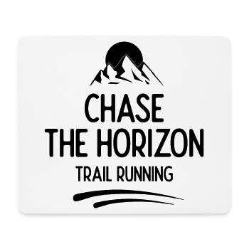 Trail Running - Chase The Horizon - Mouse Pad (horizontal) - white - Front