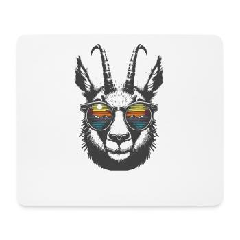hurra die gams apres ski hütte schirurlaub wandern - Mousepad (Querformat) - Weiß - Vorne