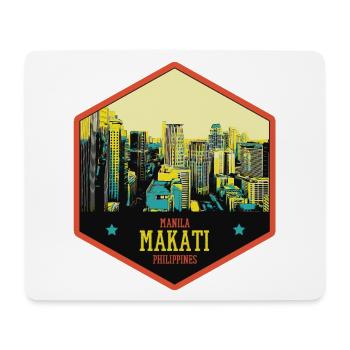 Skyline Éclatant : Makati, Manille, Philippines - Tapis de souris (format paysage) - blanc - Devant