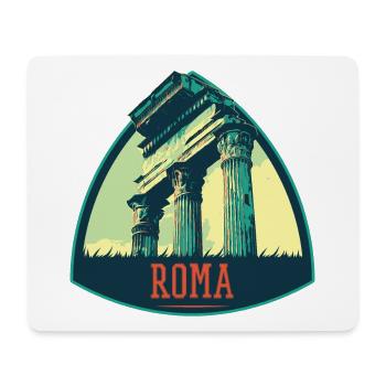 Illustration de Ruines Antiques à Rome - Tapis de souris (format paysage) - blanc - Devant