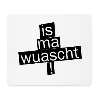 WhatsApp Fragmented Typography - Mousepad (Querformat) - Weiß - Vorne