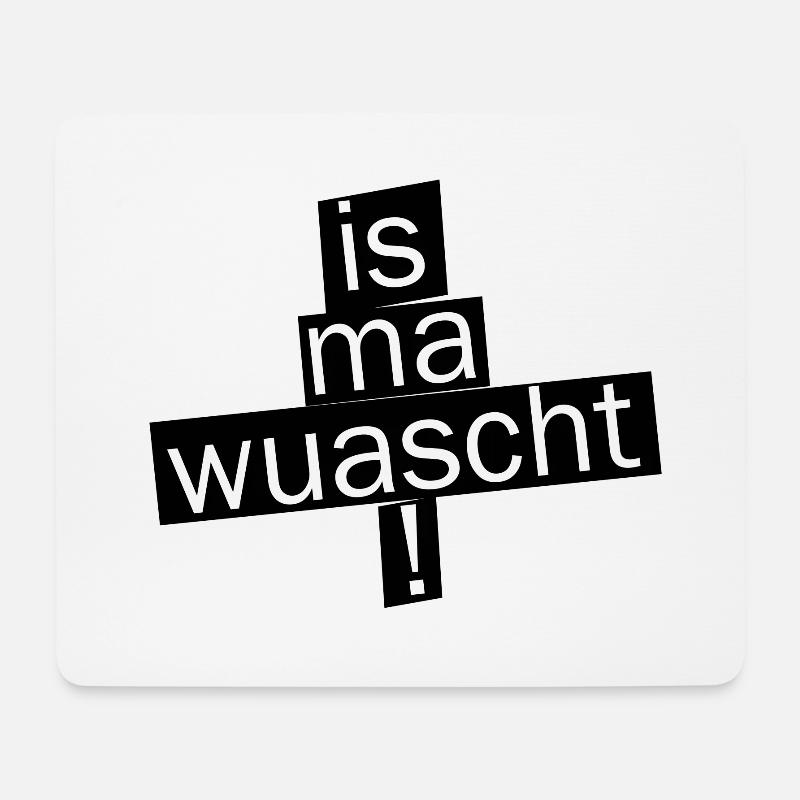 WhatsApp Fragmented Typography - Mousepad (Querformat) - Weiß