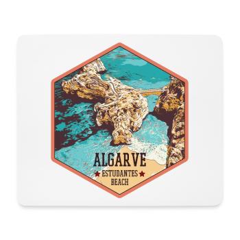 Plage Estudantes près de Lagos, Algarve - Tapis de souris (format paysage) - blanc - Devant