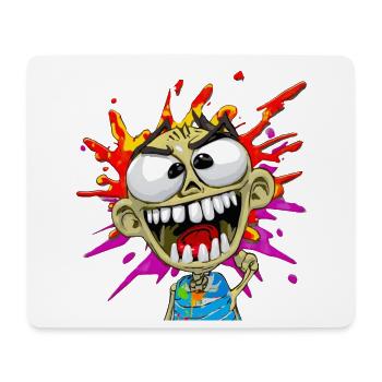 Personnage Dessin Urban Cartoon -Tagueur/Graffeur - Tapis de souris (format paysage) - blanc - Devant